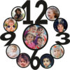 MDF Wood Photo Wall Clock Numbers