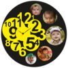 MDF Wood Photo Wall Clock Round 1