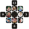 MDF Wood Photo Wall Clock squares