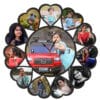 Personalized Heart-Shaped MDF Clock
