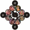 Personalized MDF Clock with Love Shape