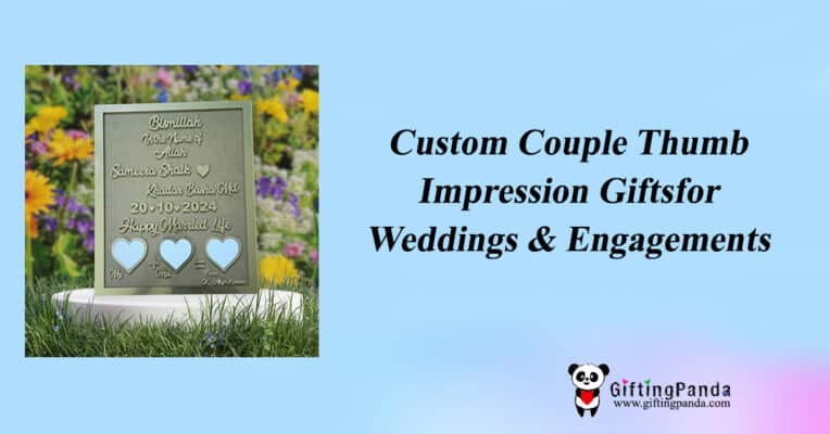 Custom Couple Thumb Impression Giftsfor Weddings & Engagements