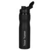 Customized Name Black Sipper Bottle